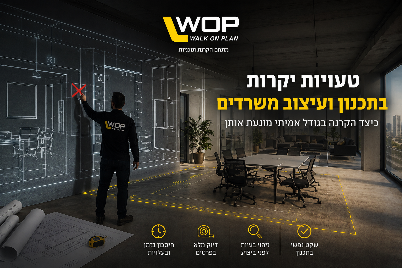 טעויות יקרות בתכנון ועיצוב משרדים - WOP