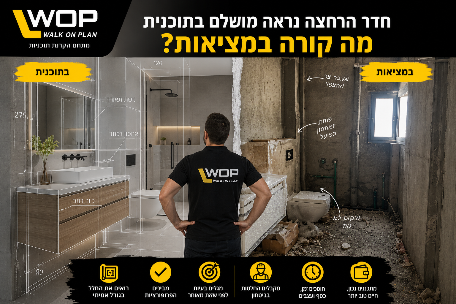 תכנון חדר רחצה - WOP