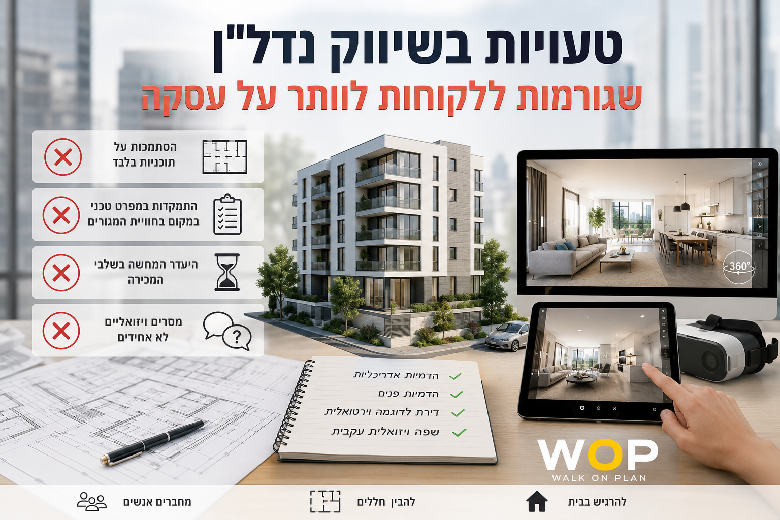 טעויות בשיווק נדל"ן - מאמר של WOP